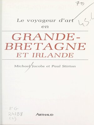 cover image of Le voyageur d'art en Grande-Bretagne et Irlande